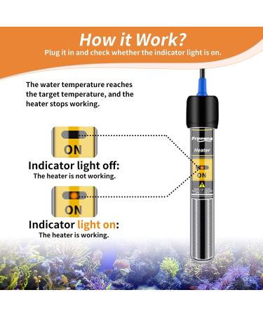 FREESEA 25W Aquarium Fish Tank Heater - Submersible, Adjustable Thermostat for Betta & Turtle - Ideal for Under 75 Gallon Tanks - Buy Online on GoSupps.com
