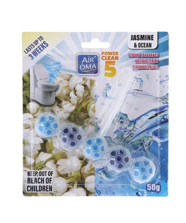 Toilet Cleaner - 5 in 1 Toilet Rim Block Smell Eliminator - Cleaning Ball with Lemon Jasmine Rose Pine Wood 4 Fresh Fragrances for Toilet Cleaning Anti Limescale and Deodorizing M/e