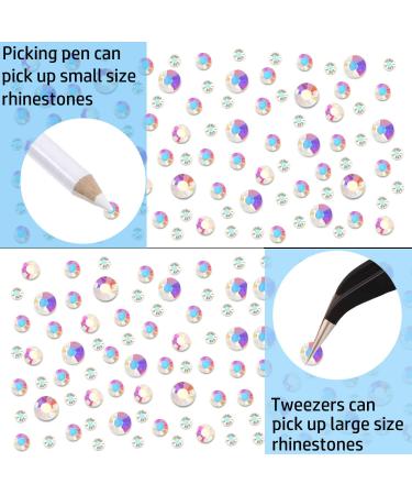 LPBeads 3456 Pieces 6 Sizes Paradise Flat Back Round Crystal Rhinestones for Crafts Nails Art Face Makeup Clothes DIY with Pick Up Tweezers and Picking Pen - Buy Online on GoSupps.com