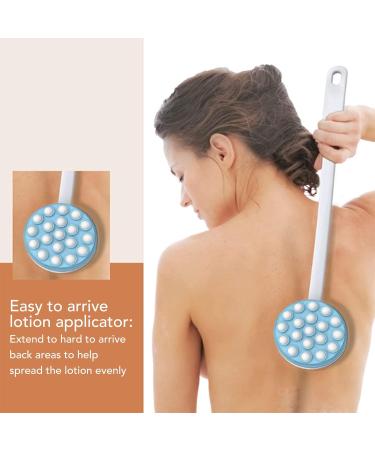 Buy Back Lotion Applicator & Massager - Long Handle Handheld Body Lotion Applicator Brush for Effortless Self-Application | International Shipping Available - Buy Online on GoSupps.com
