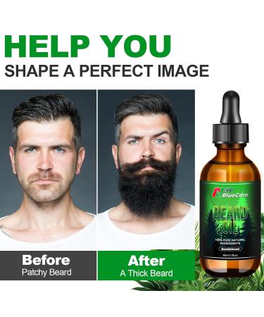 Beard Oil for Men - 100% Natural Sandalwood Scented Conditioner | Moisturizes & Softens Mustaches with Argan & Jojoba Oils | 60ml Leave-In Treatment - Buy Online on GoSupps.com