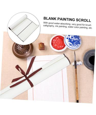 PLAFOPE Blank Painting Scroll Rice Paper Hanging Shaft Home Supplies Drawing Scrolls Paper Exercise Paper Multifunction Picture 3 75.00X32.00X0.10CM - Buy Online on GoSupps.com