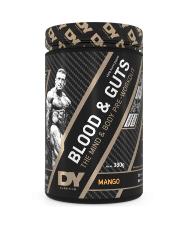 DY Nutrition - Blood and Guts Pre-Workout 380g (Mango) Mango 20 Servings (Pack of 1)