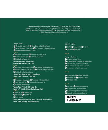 Vahdam Earl Grey Black Tea with Bergamot - 15 Tea Bags (1.06 oz) - Buy Online on GoSupps.com