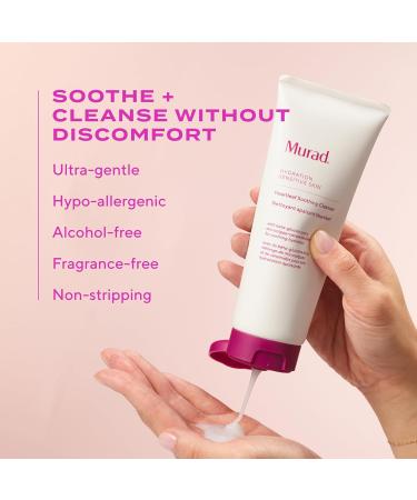 Murad Heartleaf Soothing Cleanser Gentle Face Wash with Fermented Heartleaf Beta-Glucan Ceramides and Microalgae to Reduce Redness & Calm Sensitive and Eczema-Prone Skin 5 Fl Oz - Buy Online on GoSupps.com