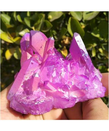 Natural Crystal Rough Crystal Cluster 160g Pink Quartz Crystal Cluster Titanium Bismuth Silicon Cluster Rainbow - Buy Online on GoSupps.com