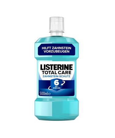 Listerine Total Care Tartar Protection (500 ml) protective mouthwash against tartar with 6 in 1 effect antibacterial mouthwash protects against gum problems up to 24h fresh breath 500 ml (1 Pack) tartar protection