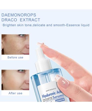 HOUSN Hyaluron serum moisturizing hyaluronic acid serum for dry skin antiaging effect against wrinkles improves elasticity and skin image deep cleansing with longlasting effect facial serum - Buy Online on GoSupps.com