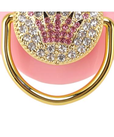 Bling Silicone Baby Pacifier for 6-18 months | Symmetrical One Piece Design | Promotes Healthy Oral Development | Ultra Light & Soft | Pink - Buy Online on GoSupps.com