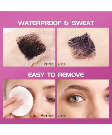 4D Silk Fiber Lash Mascara - Waterproof Black Mascara for Natural Lengthening & Thickening - No Clumping, Long-Lasting Formula - Buy Online on GoSupps.com