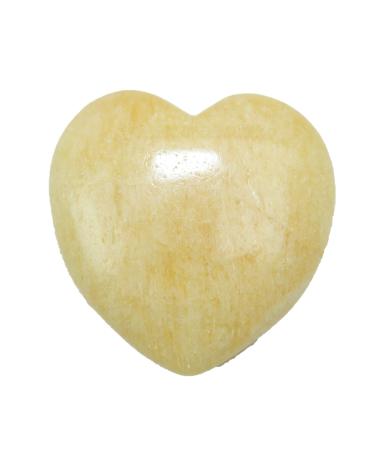 Steinfixx - Gem Stone Herz I Heilstein I Gl cksstein I Chakra -Stein I Taschenstein |Massage stone |Gift for the loved ones (OrangeCalcit)