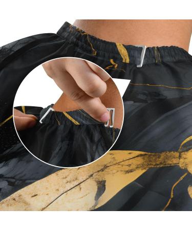 Waterproof Barber Cape - Black Marble & Cheetah Haircut Bib for Men & Women | Unisex Hair Cutting Cape | Durable & Stylish - Buy Online on GoSupps.com