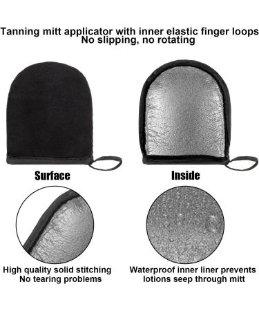 Ensemble de gants autobronzants 3 en 1 r utilisables pour applicateur de dos autobronzant (noir) - Buy Online on GoSupps.com