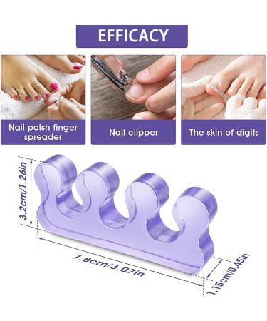 MINAYANLEO 3 Pairs Soft Gel Toe Separators Toe Spacers Toe Stretchers Separators for Overlapping Toes Correct Bunions Hammer Toe Foot Pain Relief - Buy Online on GoSupps.com