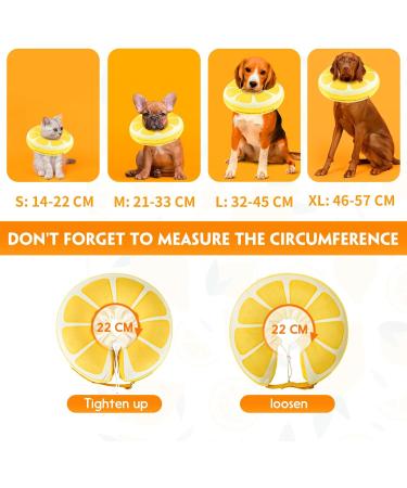 Suplutux Inflatable Hinge Dog & Cat Collar - Comfortable Adjustable Leak Protection for Recovery - XL Yellow - Buy Online on GoSupps.com