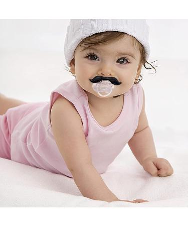 Upriver Funny Pacifier for Babies - Sweet Design Kissable Lips & Mustache - BPA-Free Silicone for Toddlers | Perfect Shower Gift - Buy Online on GoSupps.com