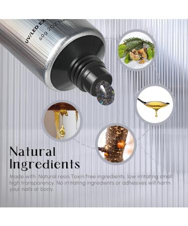 Buy Aokitec 60ml Nail Extension Gel - UV & Acrylic Nail Design Gel for Salon & DIY - Diamond Black - Buy Online on GoSupps.com