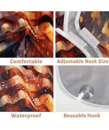 Shop Abstract Flag Flame Beard Bib Apron | Beard Hair Catcher for Men - Perfect Gift for Father's Day Anniversary & Christmas - Buy Online on GoSupps.com