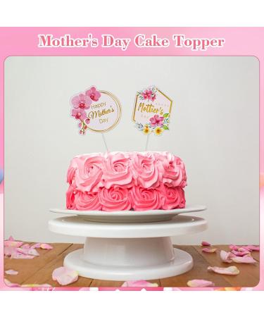 SICOHOME Happy Mothers Day Topper 24PCS Mothers day cake toppers Mothers Day Cupcake Toppers Picks Sticks Feliz Dia de las Madres Cake Topper for Mother's Day Birthday Party Cake Decoration Supplies - Buy Online on GoSupps.com