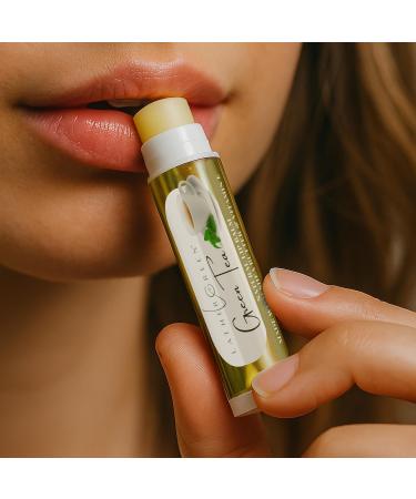 LATHER GREEN Tea-Inspired Natural Lip Balm Green Tea Chai & Vanilla Earl Grey Moisturizing Lip Balm Stick with Beeswax Coconut Oil & Vitamin E Plant-Based Tint-Free Pack of 3 - Buy Online on GoSupps.com