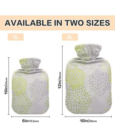 Buy 2L Floral Hot Water Bottle with Cover - Seamless Flower Design for Pain Relief & Cozy Warmth - Perfect for Hands & Feet - International Shipping Available - Buy Online on GoSupps.com