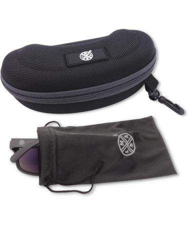 LMAB Floating Polarized Glasses for Fishing - Sclera Mirrored Model with Case & Bag - Black/Charcoal - Buy Online on GoSupps.com