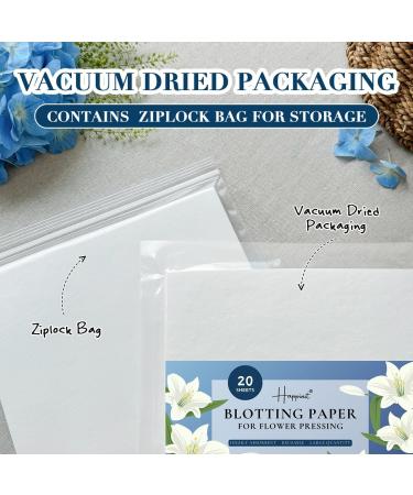 Happinit 20 Sheets A4 Size Blotting Paper for Flower Press Large Blotter Paper for Flower Press Herbarium Paper Craft Flower Press Paper Working with Flower Pressing Kit for Adults (20) - Buy Online on GoSupps.com