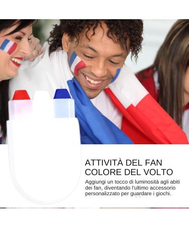  Xinhuju Face Paint Panels | Sport Sweat Resistant Waterproof Long Lasting Sports Face Paint Foundation Foundation 3 Colors Paint Markers For Fans Of - Buy Online on GoSupps.com