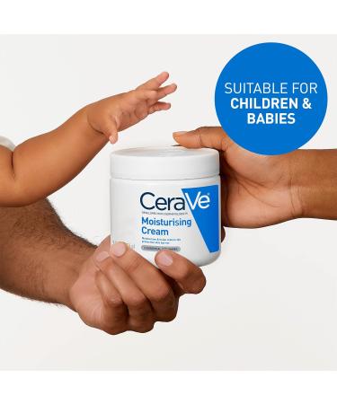 CeraVe Moisturising Cream 340g for Dry to Very Dry Skin | Hyaluronic Acid & Ceramides | Pack of 1 - Buy Online on GoSupps.com