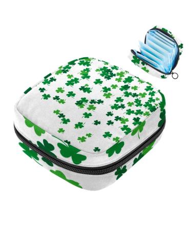 Women's binding-up bags Kleeblatt-sheet pattern ladies tampon storage bag tampon storage bag zip pockets menstrual tie tied bags multi05