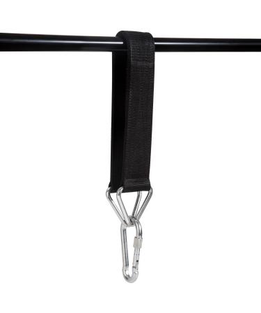 Punching bag holder Robust bag hanger Black hanging strap fastening nylon strap with snap hook for punching bags