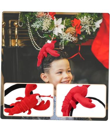 CRILSTYLEO 1pc Lobster Headband Festive Decor Headdress Delicate Hairbands Holiday Party Supplies Creative Headbands Party Hairband Stuffed Headbands Funny Headband Adorable Hairband - Buy Online on GoSupps.com