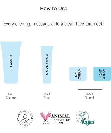 Super Facialist Hyaluronic Acid Firming Super Lift Night Cream - Nourishing Night Time Anti Wrinkle Face Cream with Calcium & Copper to Hydrate & Renew Skin Gentle Face Care Vegan Friendly 50ml - Buy Online on GoSupps.com