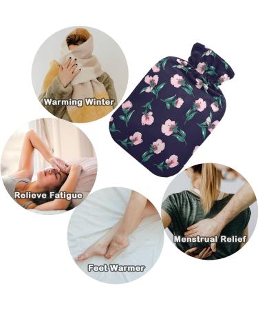 Naanle Spring Flowers Hot Water Bottle | 1L Transparent & Warm Cold Therapy for Pain Relief Ideal for Bed & Foot Use - Buy Online on GoSupps.com