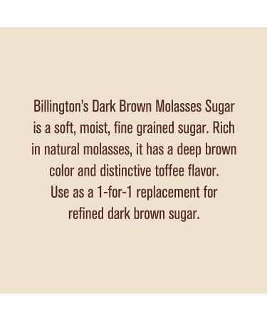 Billington's Natural Dark Brown Molasses Sugar 1 LB - Pack of 10 - Buy Online on GoSupps.com