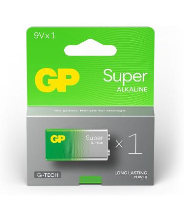 Buy 9V GP Alkaline Super Battery - High Quality Long Lasting Pack of 1 - Fast Shipping Internationally - Buy Online on GoSupps.com
