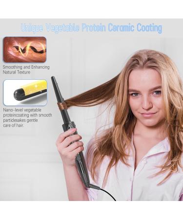 Scriptures 5-in-1 Curling Iron Set | Dual Voltage Adjustable Temperature & Instant Heating | Perfect for All Hair Types | Includes Glove & Hair Clips - Buy Online on GoSupps.com