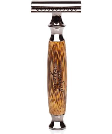 Eco-Friendly Bambuswald Wet Razor for Men - Sustainable Bamboo Razor for Beard Care | Skin-Friendly Shaving with Interchangeable Blades - Buy Online on GoSupps.com