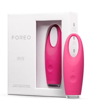 Foreo Iris Illuminating Eye Massager | Puffy Eyes Dark Circles & Eye Bags Remover | Enhances Eye Cream & Eye Serum Absorption | Ultra-Hygienic Silicone | Pro-Level Eye Care | Antiaging Single Magenta