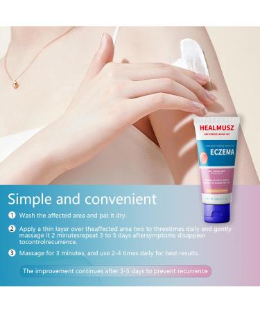 Eczema Cream for Adults - Fast Relief for Rash Psoriasis Dermatitis & Itch - Sensitive Skin Treatment (3.4 Fl Oz - Buy Online on GoSupps.com