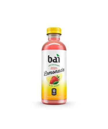 Bai Flavored Water S o Paulo Strawberry Lemonade - 18 Fl Oz Bottles (Pack of 12) - Buy Online on GoSupps.com
