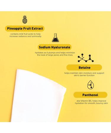 Avatara Juicy Pineappy Exfoliating Facial Mask - Pineapple Extracts, Clean Ingredients - 5 Pack - Buy Online on GoSupps.com