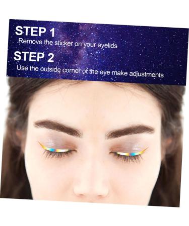 Abaodam 12 Sets Paper Stage Eyeliner Sticker Eyeliner Decal Eyeliner Sticker Makeup Tool - Buy Online on GoSupps.com