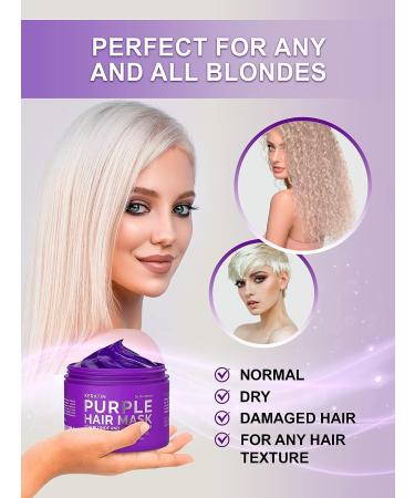 SUNATORIA Keratin Purple Hair Mask - Professional Treatment for Repair, Nourishment & Beauty - Vitamin Complex for All Hair Types - Buy Online on GoSupps.com