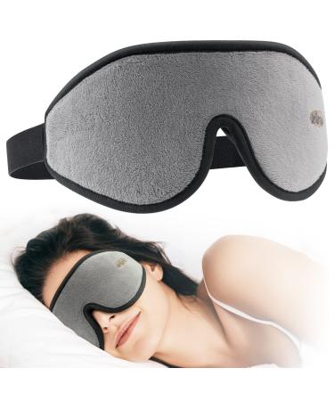 Sleep Mask for Side Sleeper YFONG 3D Contoured Eye Mask Blocking Lights Sleeping Mask for Women Men No Pressure Soft Eye Covers for Sleeping Night Blindfold with Adjustable Strap for Travel Nap