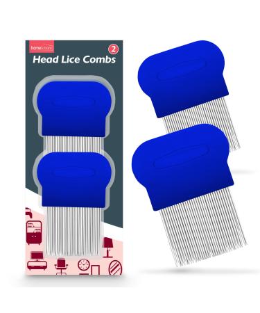 2pk Metal Nit Comb for Headlice Treatment Kids & Adults | Head Lice Combs for Kids Nit Combs for Adults Lice Comb Nit Combs Kids Nit Combs for Long Thick Hair Knit Comb Headlice Comb