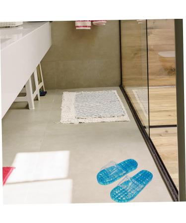 MAGICLULU 2 Pairs Slippers Quick Drying Shower Slippers Green Home Indoor Slippers Non Dorm Shoes Gym Foot Spa Soak Tub Shower Footware Massaging Travel Pvc Household Plastic Barrel 25x9.5cm 8x2pcs Bluex2pcs - Buy Online on GoSupps.com