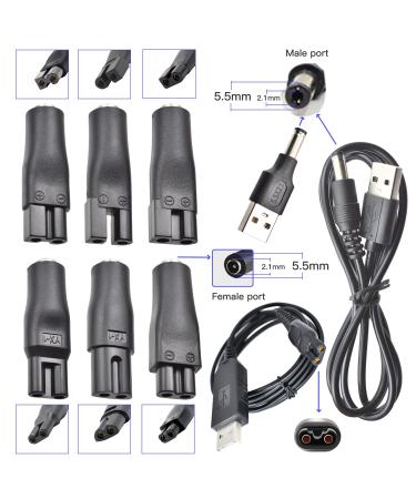 9 PCS Replacement 5V Power Cord Charger for Hair Clippers, Trimmers, Shavers, Beauty Instruments, Lamps, Purifiers - Buy Online on GoSupps.com