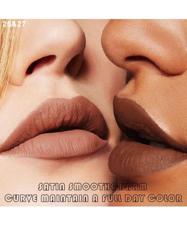 Brown Nude Liquid Matte Lipstick and Lipliner Set - Waterproof 24 Hour Wear Lip Stain Gift for Girls and Women - 0.35 Fl Oz (Pack of 1) - Buy Online on GoSupps.com