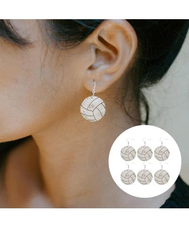 Abaodam 12 Pairs Volleyball Earrings Sports Earrings Dangle Earrings Girls Football Sport Balls Lovers Gifts Earings Girl Ear Dangle Fashion Earrings for Women Baseball Sports Ball Jewelry - Buy Online on GoSupps.com